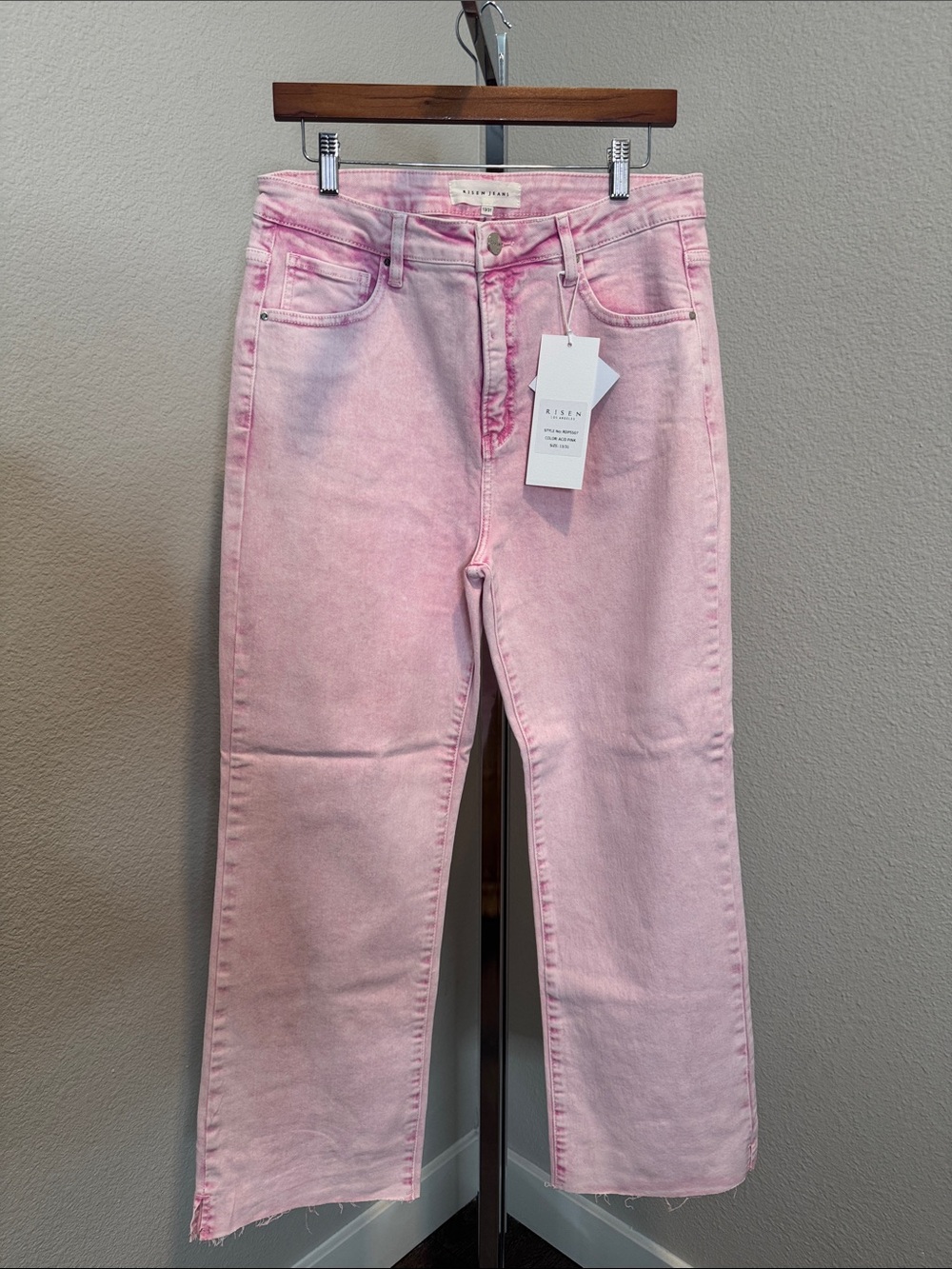Ksenia High-Rise Straight Pink Jeans